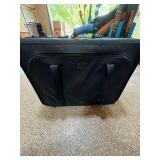 Atlantic Black Softside Luggage Set Rolling Carry-On & Garment Bag