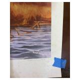 Gary Moss Canvasing the Blocks Signed Limited Edition Duck Print