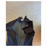 SeaQuest BCD Vest XL with Wetsuit 13/14 & Small Fins Gear Lot
