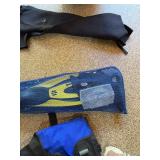 SeaQuest BCD Vest XL with Wetsuit 13/14 & Small Fins Gear Lot