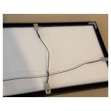 Southwestern Metal Frame Wall Mirror With Laced Hide Panel 31 x 20