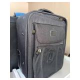 Atlantic Black Softside Luggage Set Rolling Carry-On & Garment Bag
