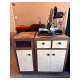 Chicago Electric 10in Compound Miter Saw w Cabinet Stand & Blades