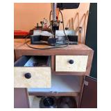 Chicago Electric 10in Compound Miter Saw w Cabinet Stand & Blades