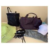 Lululemon Gym Duffel Tote Bag Plum Purple Zip Top Travel Carryall