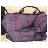 Lululemon Gym Duffel Tote Bag Plum Purple Zip Top Travel Carryall
