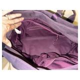 Lululemon Gym Duffel Tote Bag Plum Purple Zip Top Travel Carryall