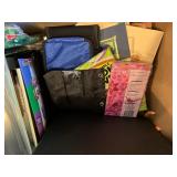Mixed Office School Supply Box Binders Folders Sleeves Envelopes