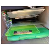Mixed Office School Supply Box Binders Folders Sleeves Envelopes
