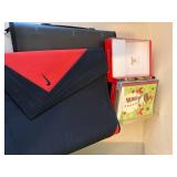Mixed Office School Supply Box Binders Folders Sleeves Envelopes