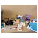 Mixed Office Supplies Stationery Pens Envelopes Mouse Headset Assortment