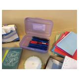 Mixed Office Supplies Stationery Pens Envelopes Mouse Headset Assortment