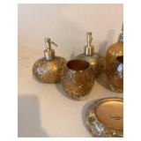 Assorted Bathroom Accessory Lot Dispensers Tumblers Vase Nicole Miller