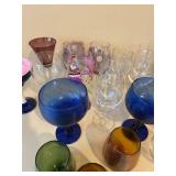 Assorted Barware Drinking Glasses Mixed Wine Beer Cocktail Glass Lot