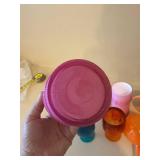 Vintage Plastic Drinkware Lot Tupperware Tumblers Goblets Mixed Colors