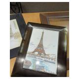 Framed Wall Art & Picture Frame Lot Paris London Decor 3 Pieces