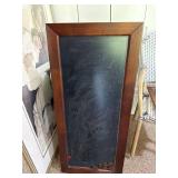 Wood Framed Wall Chalkboard Memo Board 40 x 17 Hanging Decor