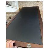 Wood Framed Wall Chalkboard Memo Board 40 x 17 Hanging Decor