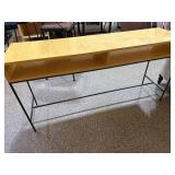 Maple Parsons Sofa Table Metal Base Console Table