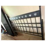 Room & Board Parsons Full Platform Bed Jamie Flower Natural Steel