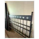 Room & Board Parsons Full Platform Bed Jamie Flower Natural Steel