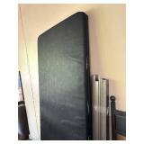 Room & Board Parsons Full Platform Bed Jamie Flower Natural Steel