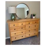 Room and Board Contemporary 8 Drawer Dresser Light Wood Finish 60 x 19 x 41