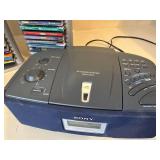 Sony ICF-CD873 Voice Plus CD Clock Radio w/ CD Towers & Disc Lot