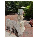 Lighted Christmas Snowman & Reindeer Yard Decor Set 44in Tall