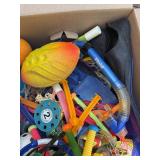Assorted Pool Toys Swim Gear Lot Goggles Snorkels Fins Balls