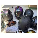 Snowmobile Ski Helmet & Goggle Assortment Arctic Cat Scott 9 Pc