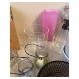 Assorted Glass Vases Jars Planters Home Decor Lot Mixed Styles