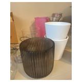 Assorted Glass Vases Jars Planters Home Decor Lot Mixed Styles