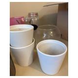 Assorted Glass Vases Jars Planters Home Decor Lot Mixed Styles