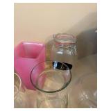 Assorted Glass Vases Jars Planters Home Decor Lot Mixed Styles