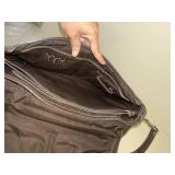 Coach Leather Messenger Briefcase Brown Shoulder Bag Top Handle