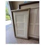 Set of 3 Ornate Silver/Gold Champagne Finish Picture Frames w Mats Nash Framing Large Missing Glass