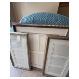 Set of 3 Ornate Silver/Gold Champagne Finish Picture Frames w Mats Nash Framing Large Missing Glass