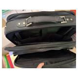 Dell Laptop Bag Office Supply Lot w/ Portfolio Binders VAIO Keyboard
