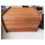 Assorted Music CD Lot with Wooden Roll Top Storage Cabinet Organizer