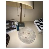 Table Lamp & Decorative Home Decor Group Art Glass Dish Book Vase