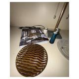 Table Lamp & Decorative Home Decor Group Art Glass Dish Book Vase