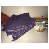 Kitchen Decor Lot House Teapot Bowl Linens Wicker Glass Tray