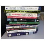 11 Mixed Paperback Books Running Marathon Fitness Golf Religious