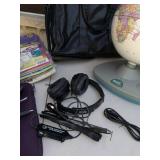 Mixed Electronics Office Supply Lot Odyssey II Globe Bag Headphones