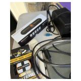 Mixed Electronics Office Supply Lot Odyssey II Globe Bag Headphones