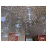 Assorted Clear Glass Vase Centerpiece Lot Cylinders Mason Jar Decor