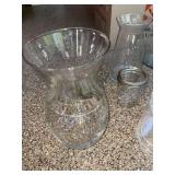 Assorted Clear Glass Vase Centerpiece Lot Cylinders Mason Jar Decor