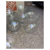 Assorted Clear Glass Vase Centerpiece Lot Cylinders Mason Jar Decor