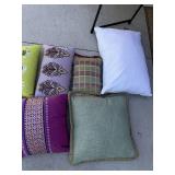 Set of 6 Decorative Throw Pillows Mixed Patterns Assorted Colors
